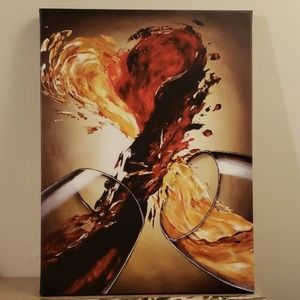 Canvas wine glasses